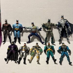 Batman Vintage Action Figure 10 pc Set - Multicolor